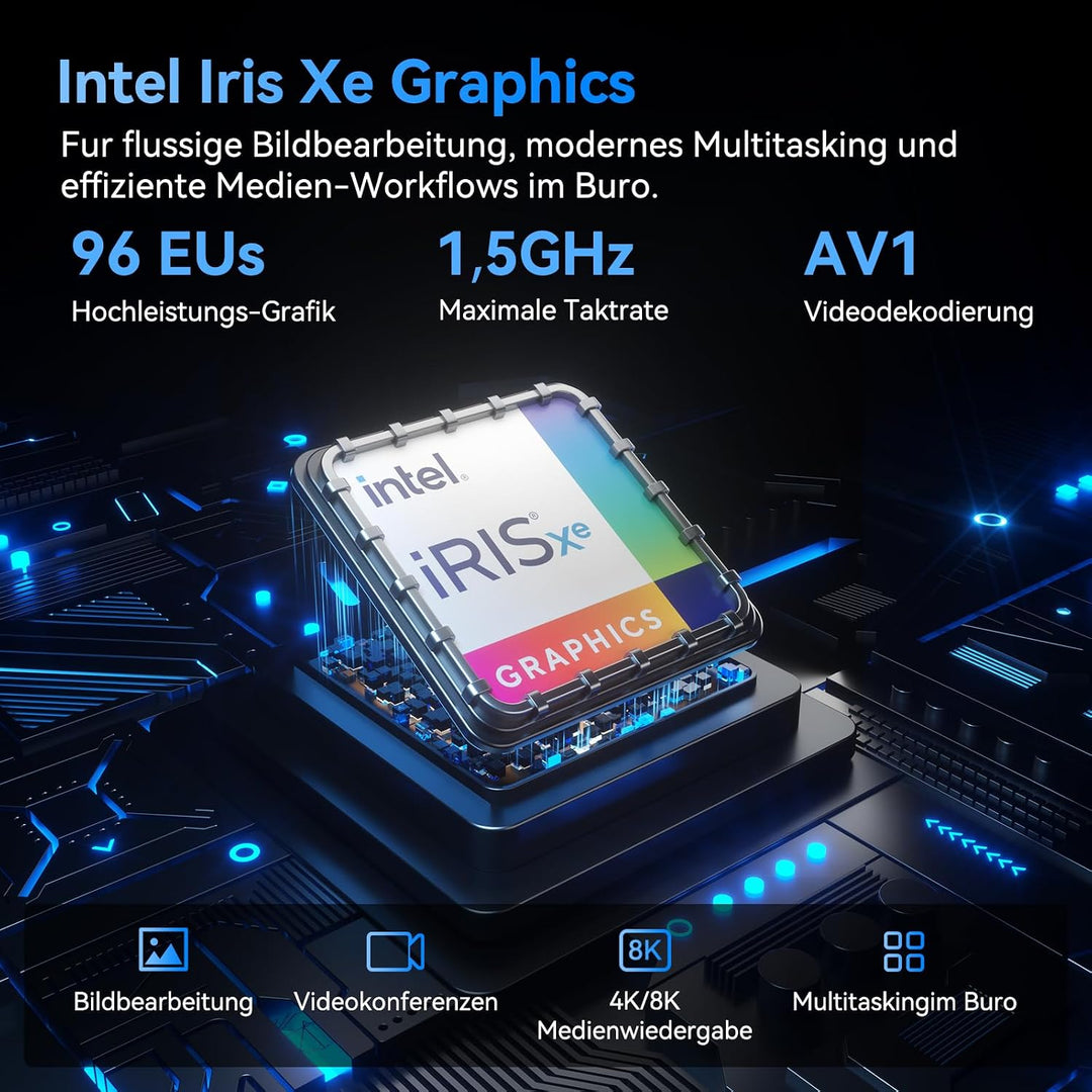 GEEKOM NUC Mini PC Mini IT13, 13. Gen Intel i7-13620H (10 Kerne, 16 Threads, bis zu 4,9 GHz) Mini Co