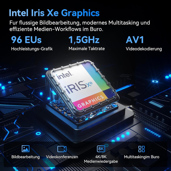 GEEKOM NUC Mini PC Mini IT13, 13. Gen Intel i7-13620H (10 Kerne, 16 Threads, bis zu 4,9 GHz) Mini Co
