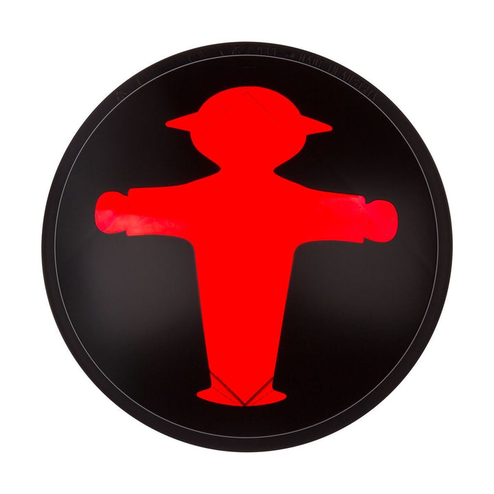 AMPELMANN Ersatzglas aus Kunstoff - Ampelglas Steher rot