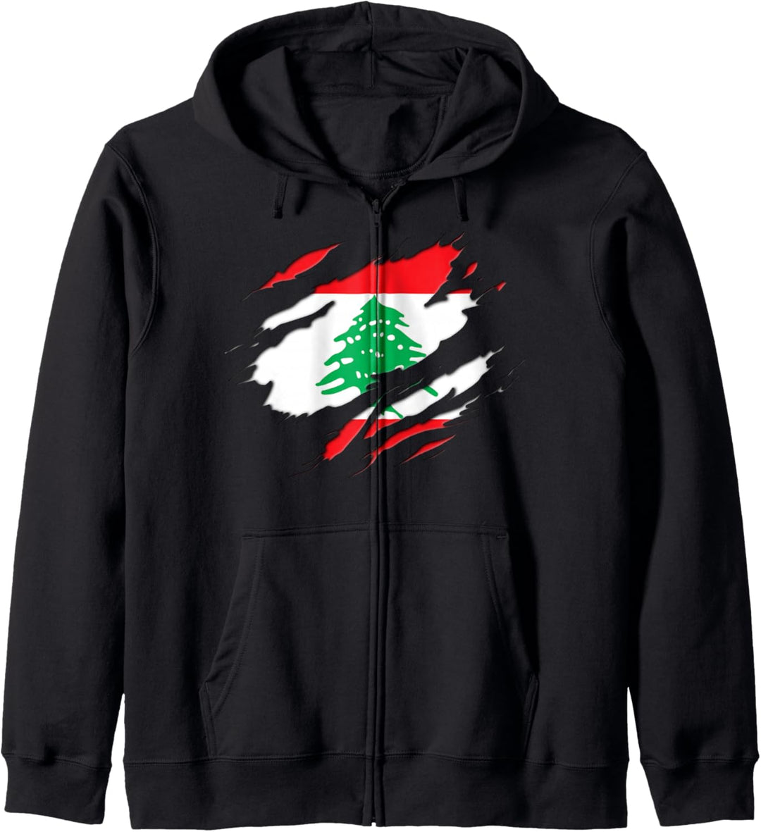 LEBANON Flag Libanon Kapuzenjacke