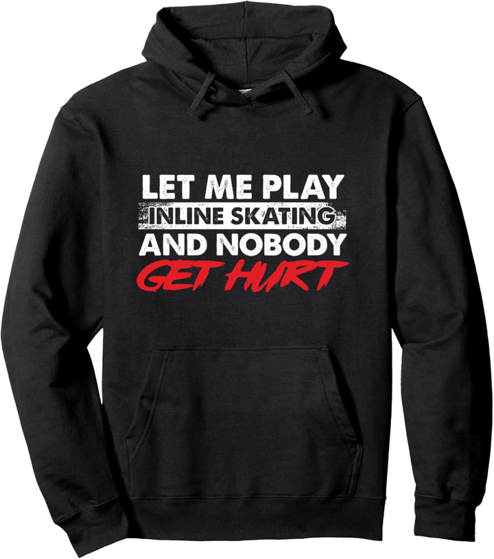 Inline Skating Verletzung Skater Skaten Inlines Geschenk Pullover Hoodie