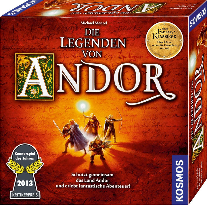Kosmos 691745 - Die Legenden von Andor, Das Grundspiel, Kennerspiel des Jahres 2013, kooperatives Fa