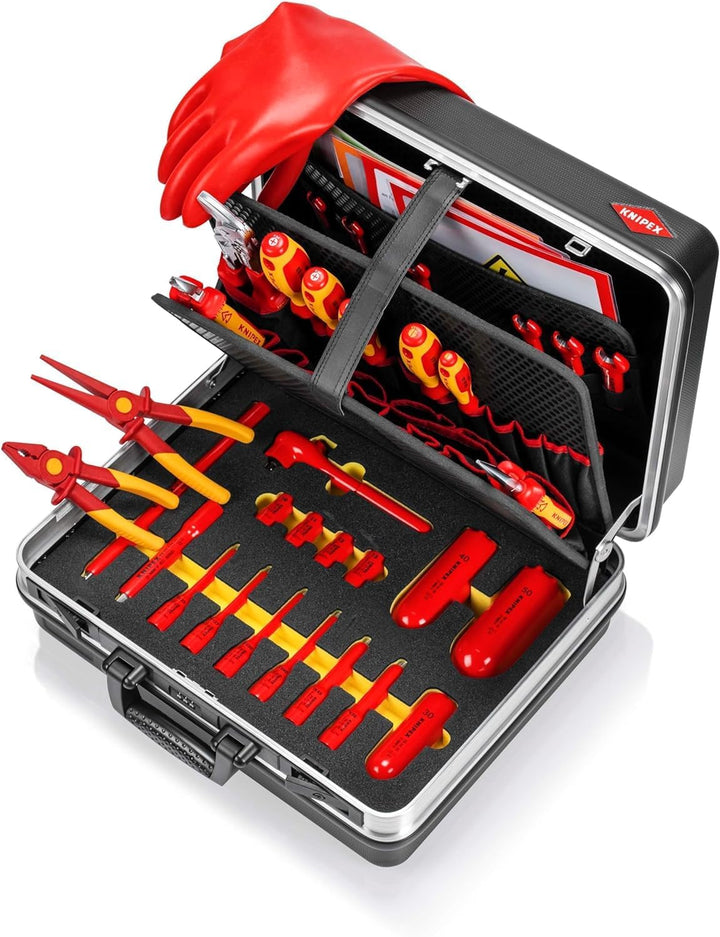KNIPEX Werkzeugkoffer "Basic" E-Mobilität 34-teilig 410 mm, 00 21 05 EV