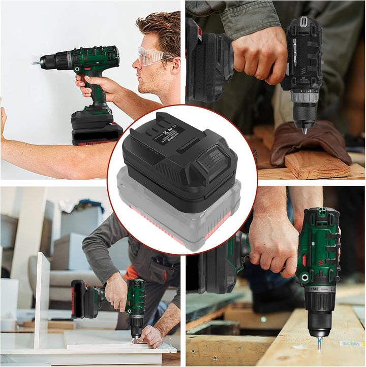 EIN18PAR Akku Adapter für Einhell auf Parkside, Konverter für Einhell PXC 18V Akku auf für Parkside