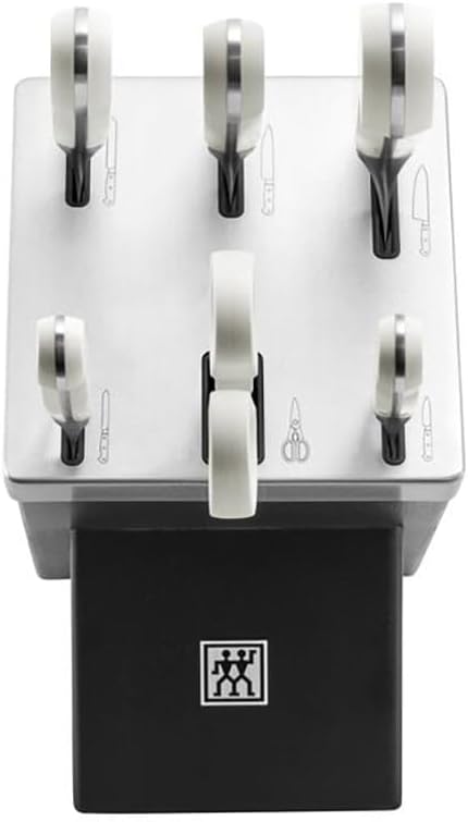 ZWILLING Pro le blanc Selbstschärfender Messerblock 7-tlg, Schwarz SIGMAFORGE