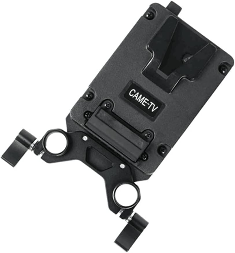 CAME-TV Mini-V-Montageplatte mit 2 D-Tap-Ausgängen und Dual-15-mm-Stangenklemme