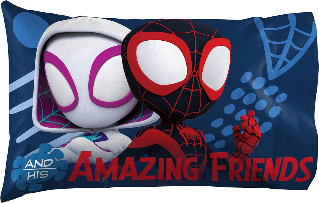 Jay Franco Marvel Spidey and His Amazing Friends Team Spidey Twin Size Sheet Set - 3 Piece Set Super
