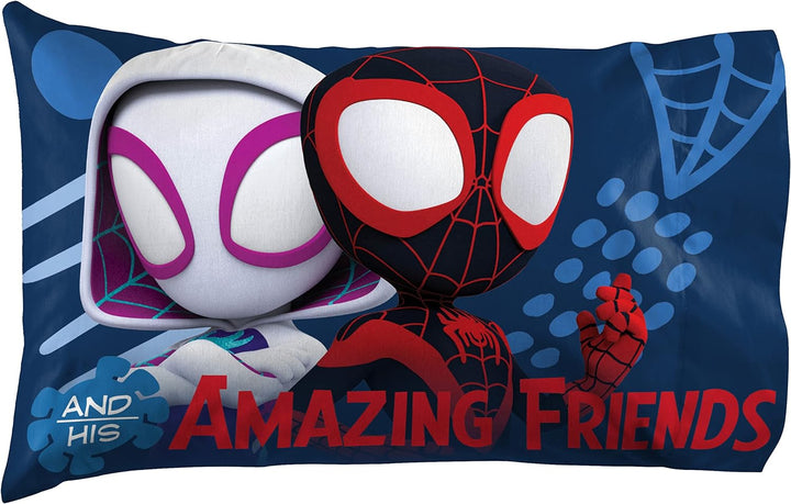 Jay Franco Marvel Spidey and His Amazing Friends Team Spidey Twin Size Sheet Set - 3 Piece Set Super