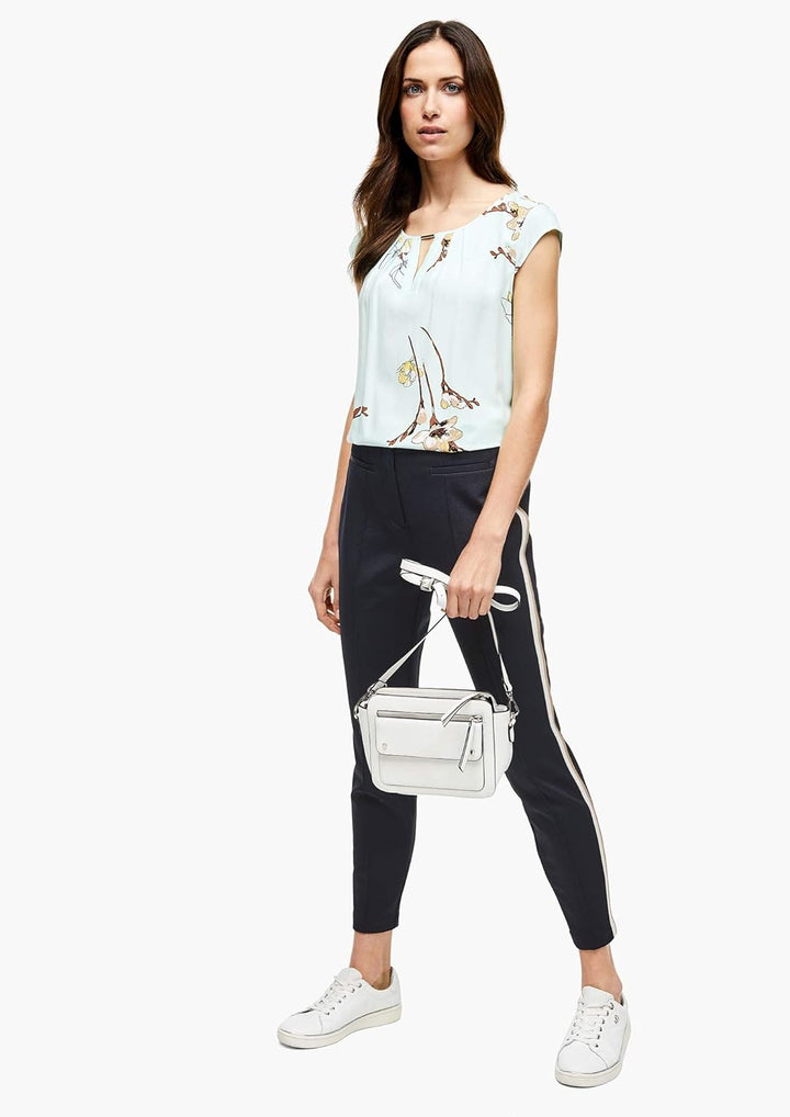 s.Oliver BLACK LABEL Damen 150.10.002.18.180.2039576 Hose 38 Dark Navy, 38 Dark Navy