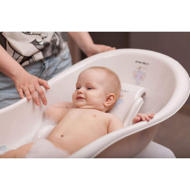 BABYLON Aqua Grand Baby Badewannensitz, ab 0-6 Monate, Antirutsch, Grau, grau