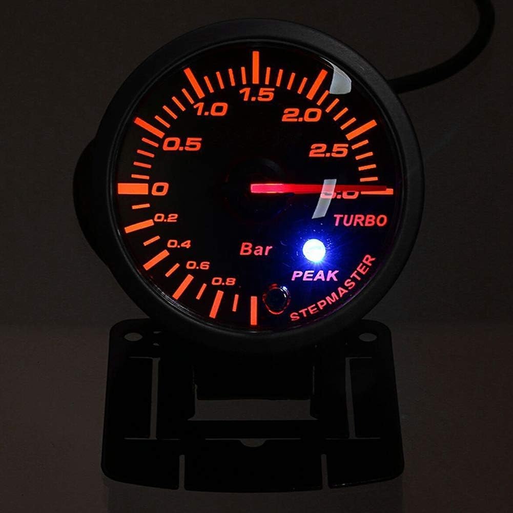 ladedruckanzeige,zusatzinstrumente turbo,Turbo Ladedruckanzeige, LED Turbo Gauge Boost Meter Licht D