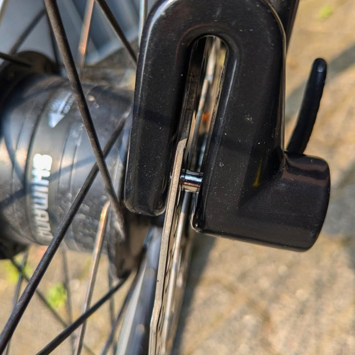 Bremsscheibenschloss 170 mit Halterung – robustes, wetterfestes Schloss für Motorrad & Fahrrad – kom