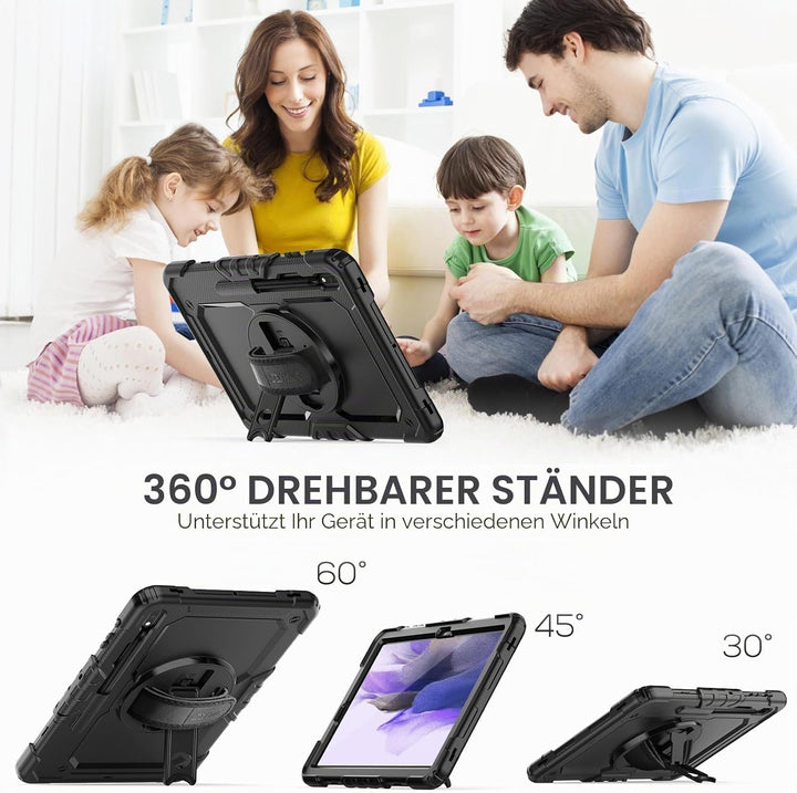 SEYMAC Hülle für Samsung Galaxy Tab S7 FE 2021/S8 Plus 2022/S7 Plus 2020 12,4 Zoll, Stossfest Hülle