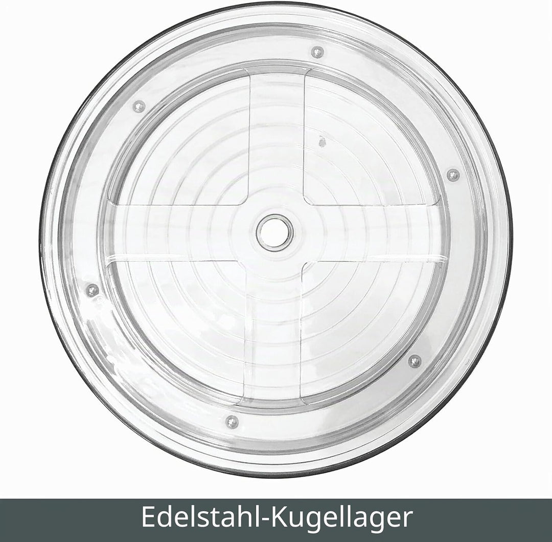 mDesign Lazy Susan Gewürzregale im 2er-Set für das Küchenregal – praktisches Gewürzregal für Küchens