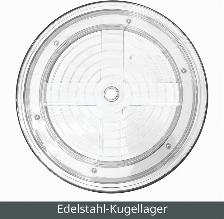 mDesign Lazy Susan Gewürzregale im 2er-Set für das Küchenregal – praktisches Gewürzregal für Küchens