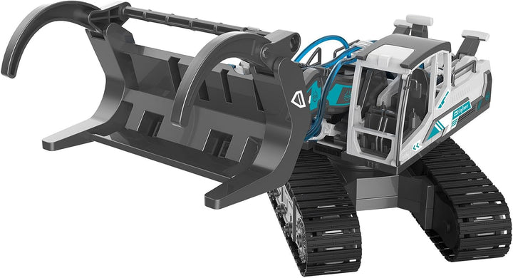 Revell 3in1 Baggerbausatz I Hydraulischer Bagger, Kran und Holzlader I 177 Teile I Mechanischer Kett