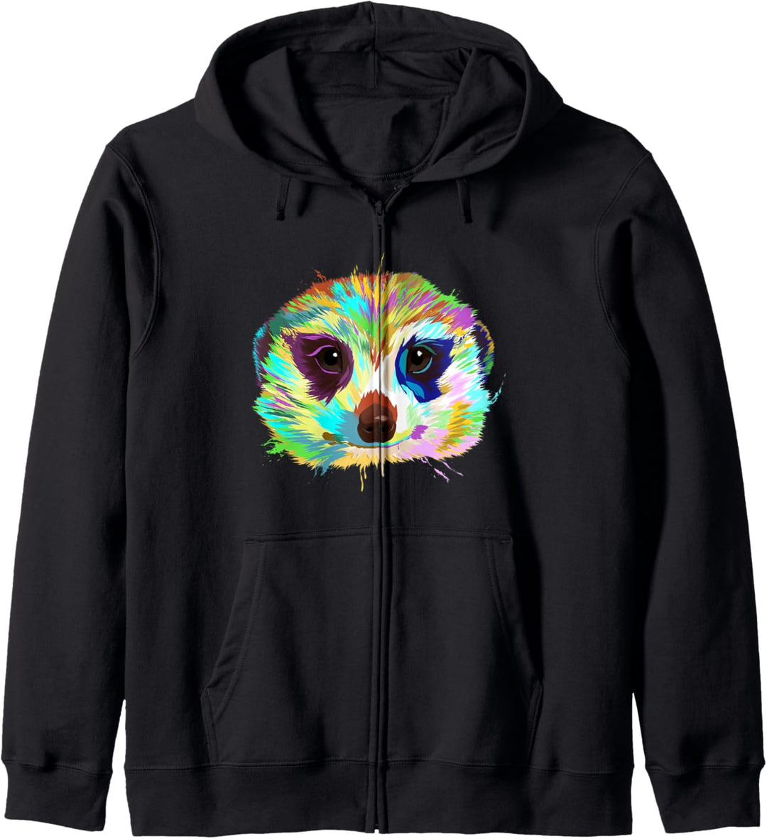 Buntes Erdmännchen Kapuzenjacke