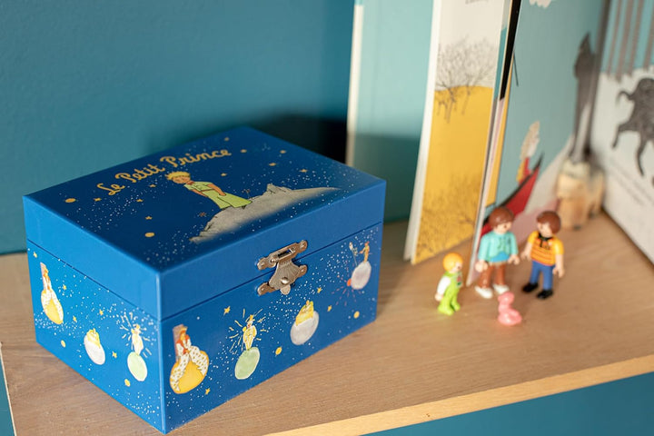 Trousselier 6291230 Schmuckkästchen für Kinder, Der kleine Prinz, Spieluhr mit Musik und tanzender F