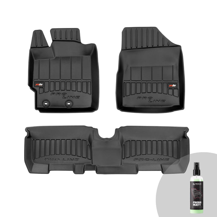 FROGUM ProLine 3D Gummimatten Exklusiven Auto Fussmatten Autofussmatten für Toyota Yaris II 2005-201