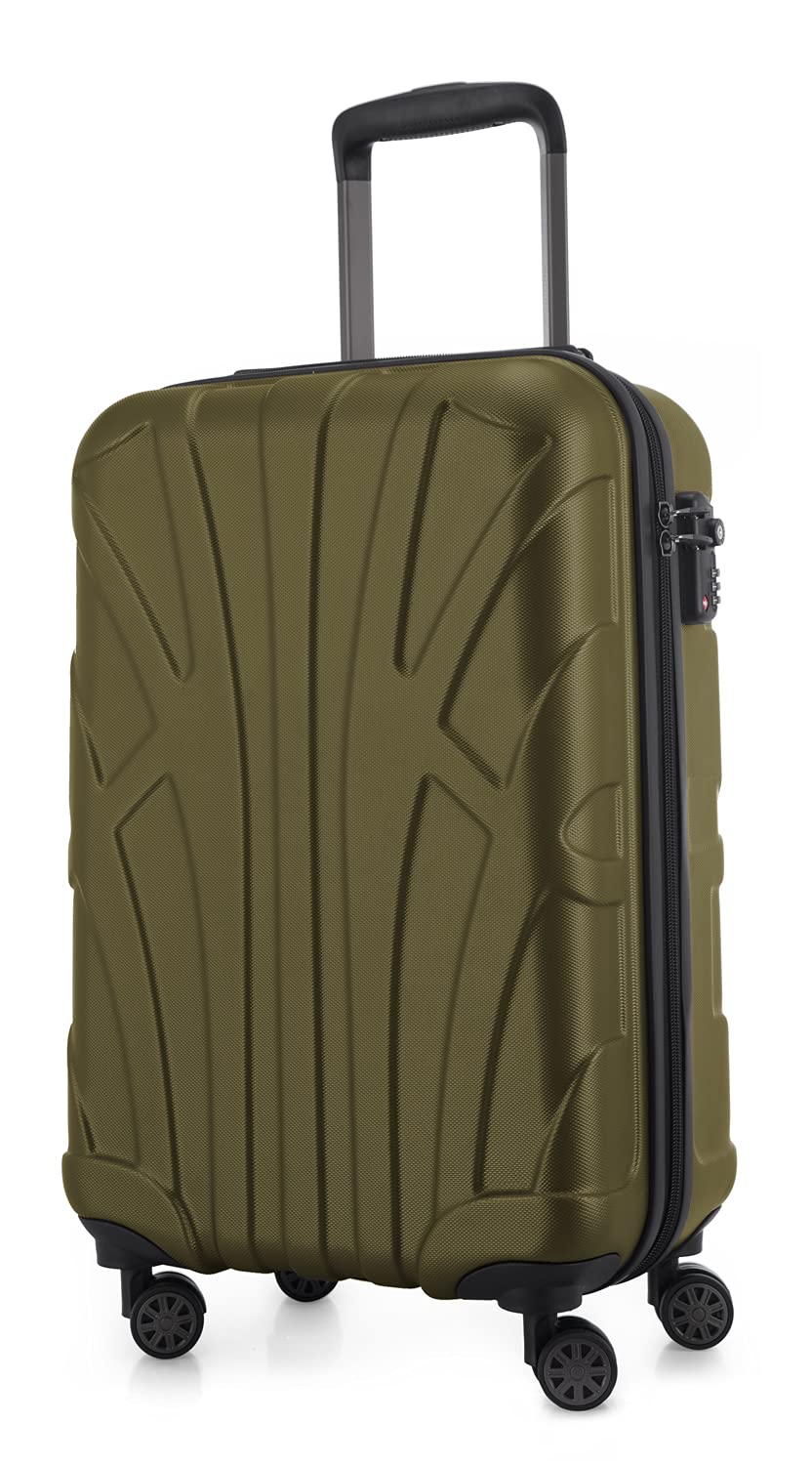 suitline Handgepäck Hartschalen-Koffer Koffer Trolley Rollkoffer Reisekoffer, TSA, 55 cm, ca. 34 Lit