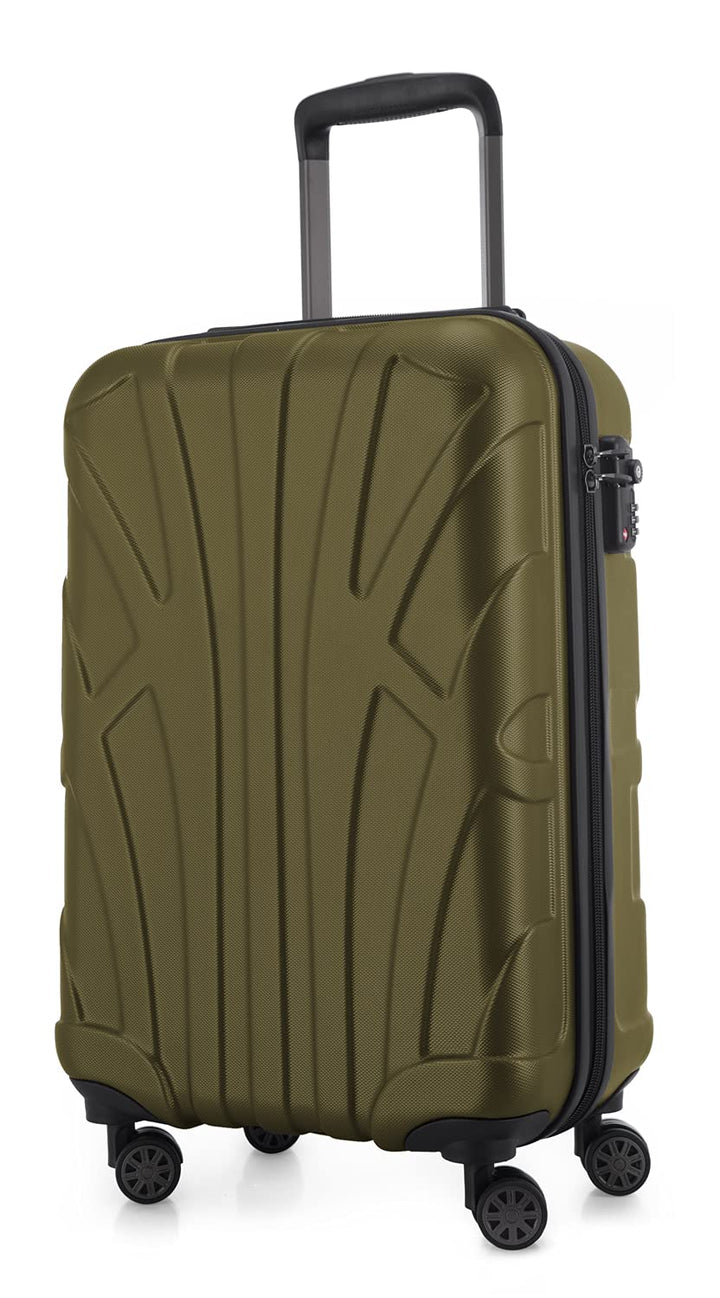 suitline Handgepäck Hartschalen-Koffer Koffer Trolley Rollkoffer Reisekoffer, TSA, 55 cm, ca. 34 Lit