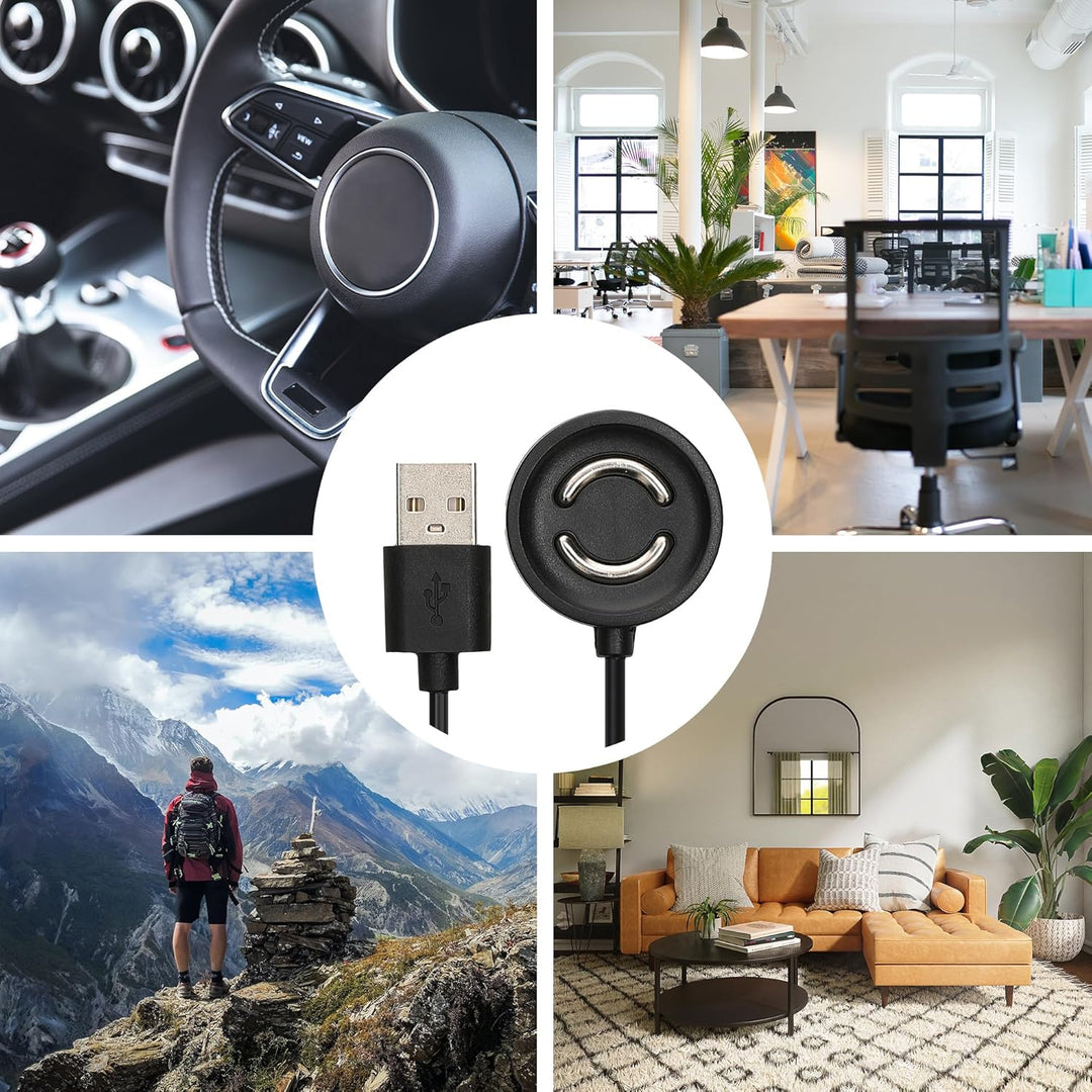 kwmobile USB Kabel Charger kompatibel mit Suunto Peak 9 Ladekabel - Smart Watch Ersatzkabel - Fitnes