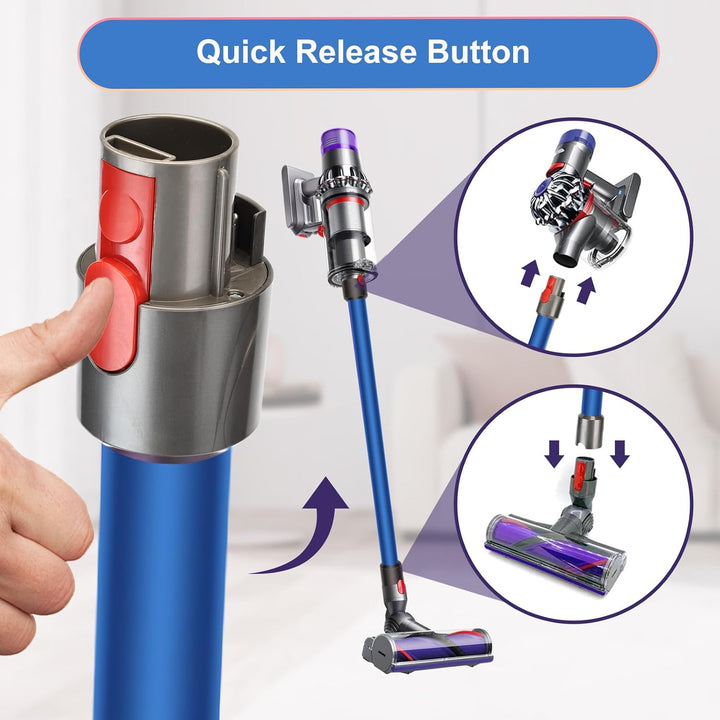 Verlängerungsrohr für Dyson V15 V11 V10 V8 V7 Staubsauger, Rohr für Dyson Ersatz Teleskoprohr Schnel
