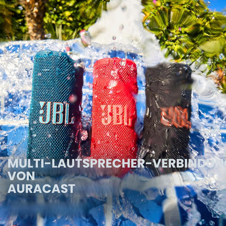 JBL Griffigkeit: Kompakter Bluetooth-Lautsprecher mit kräftigem JBL Pro-Sound und Umgebungslicht, bi