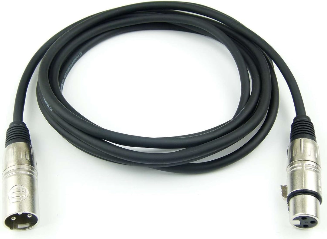 Adam Hall Cables 2 Stück K3MMF0300 Mikrofonkabel XLR female auf XLR male DMX Audio Kabel 3 pol polig