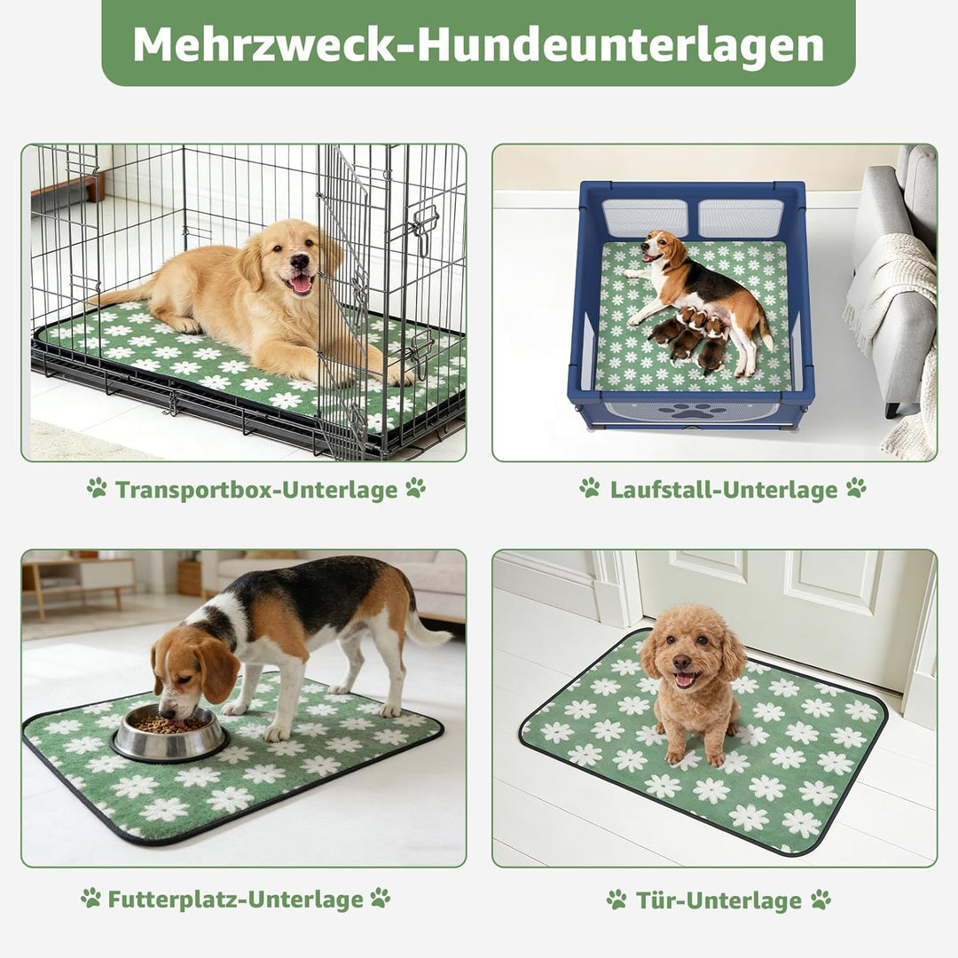 Saugfähige Welpenunterlagen Waschbar 92x80cm, 2 Stück – Wiederverwendbare & wasserdichte Trainingspa
