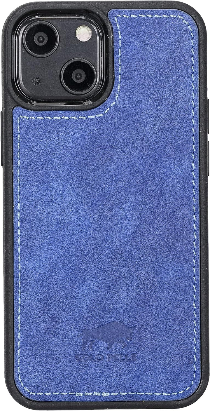 Solo Pelle Lederhülle für das iPhone 13 Mini in 5.4 Zoll Stanford Case Leder Hülle Ledertasche Backc