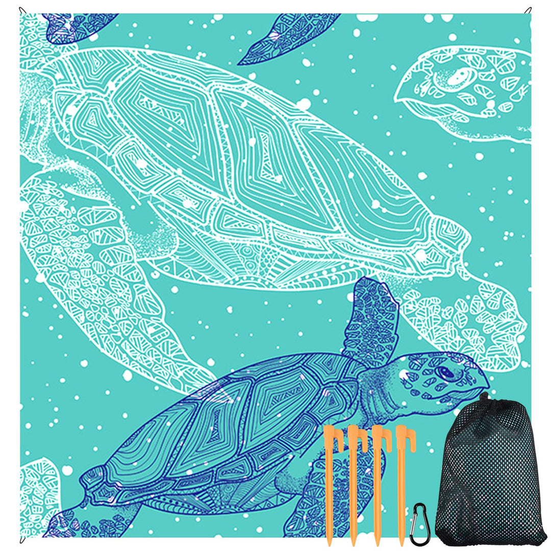 FGen Stranddecke sandfrei,210x200cm Extra Gross Stranddecke,Wasserdicht Picknickdecke,Picknickdecke