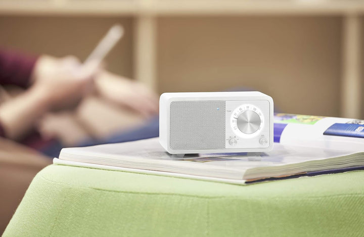 Sangean WR-7 tragbares Desktop-Radio (FM-RDS-Tuner, Bluetooth, AUX-In, integrierter Lautsprecher, Ak