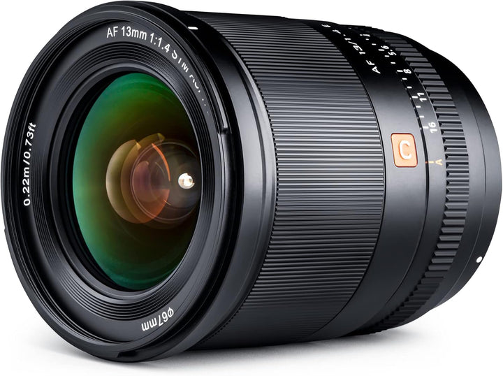 VILTROX 13mm F1.4 E STM Objektiv Autofokus APS-C Ultra-Weitwinkelobjektiv Kompatibel mit Sony E-Moun