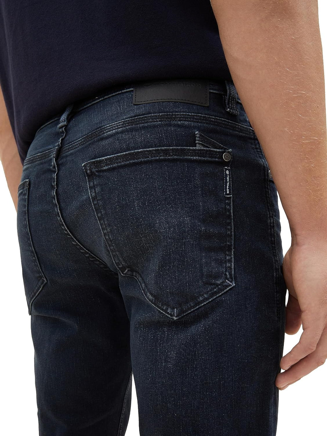 TOM TAILOR Herren Josh Regular Slim Jeans mit Stretch 29W / 32L 10170 - Blue Black Denim, 29W / 32L