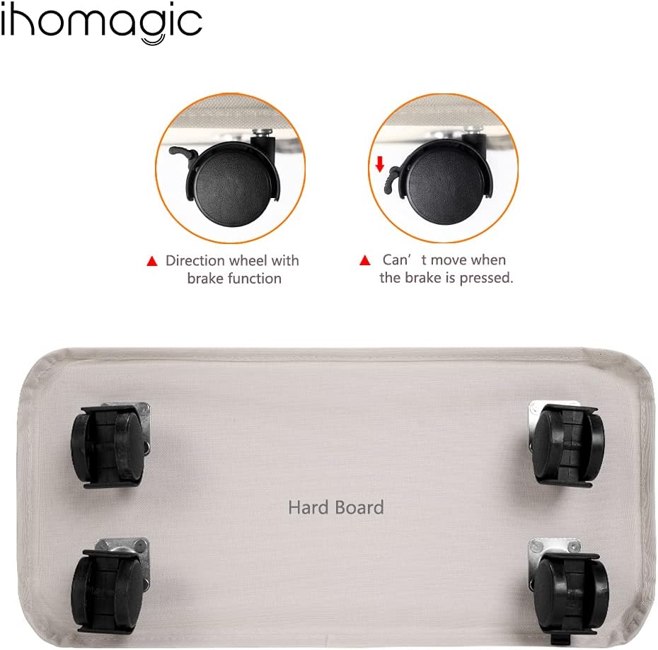 IHOMAGIC 62L Schmale Wäschesack mit Rollen - Hoher Wäschekorb mit Abnehmbaren Wäschesäcken, Grossen