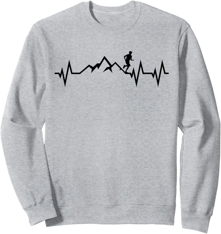 Trailrunning Heartbeat Trailrunner Trailrunner Runner Sweatshirt