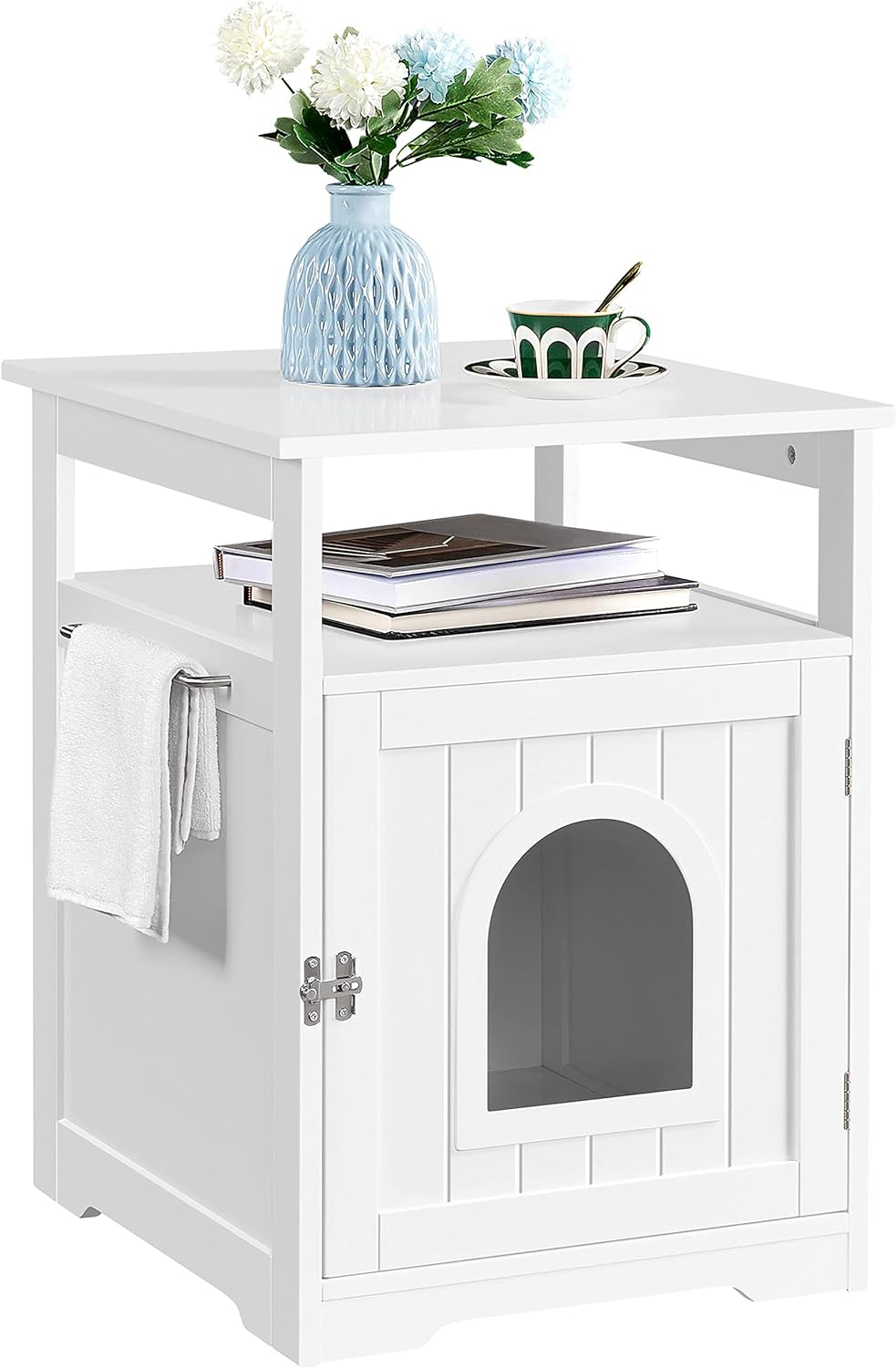 Yaheetech Katzenhaus, Katzenklo Schrank, katzenschrank für katzentoilette und kleine Katzen, Katzent