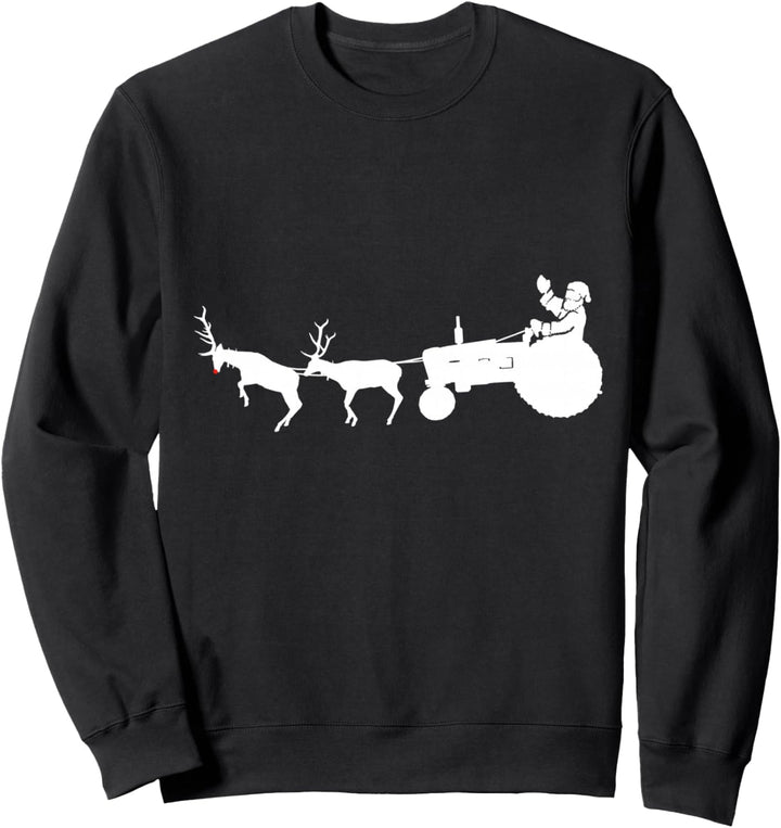 Weihnachtsschlitten Weihnachtsschlitten Traktor Landwirt Sweatshirt