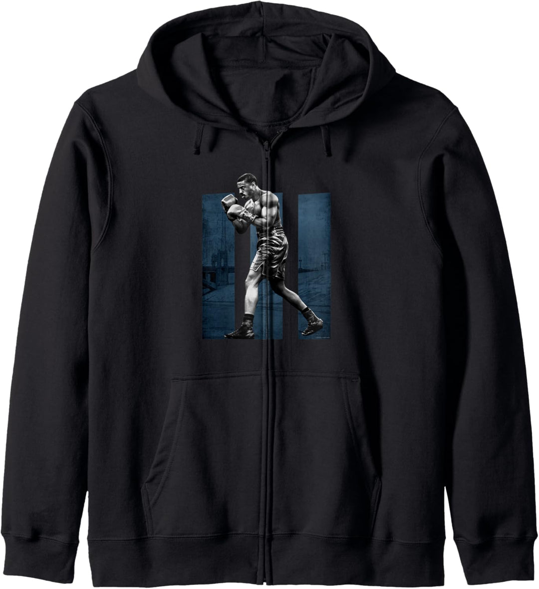 Adonis Creed Pose links auf III blau Kapuzenjacke