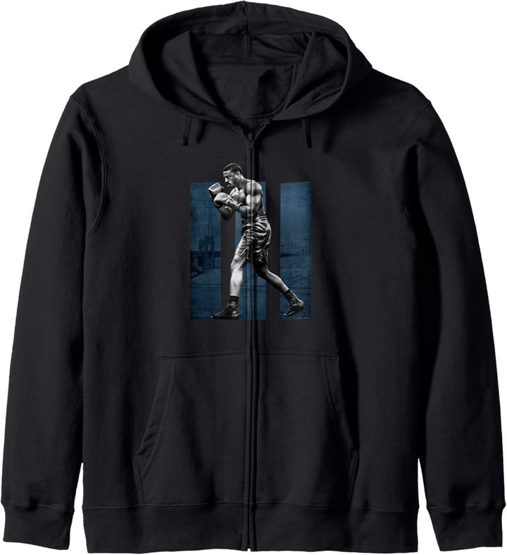 Adonis Creed Pose links auf III blau Kapuzenjacke