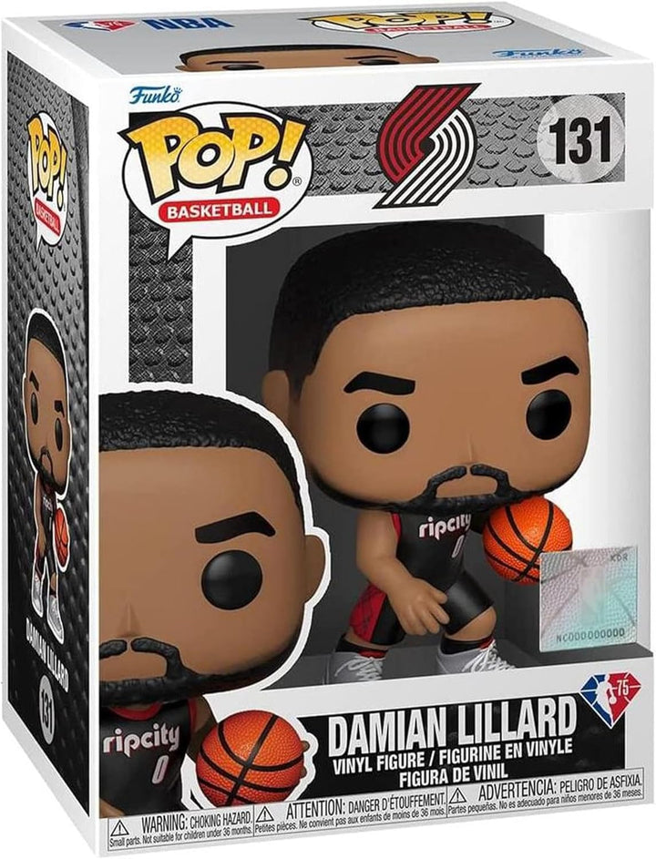 Funko POP! NBA: Blazers - Damian Lillard - (White Jersey) - Vinyl-Sammelfigur - Geschenkidee - Offiz
