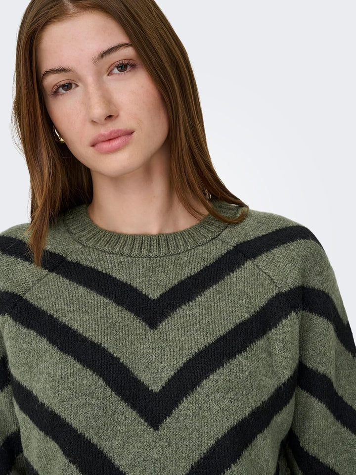 ONLY Damen ONLELIZA L/S Pullover KNT NOOS 15191792 XS Lizard, XS Lizard