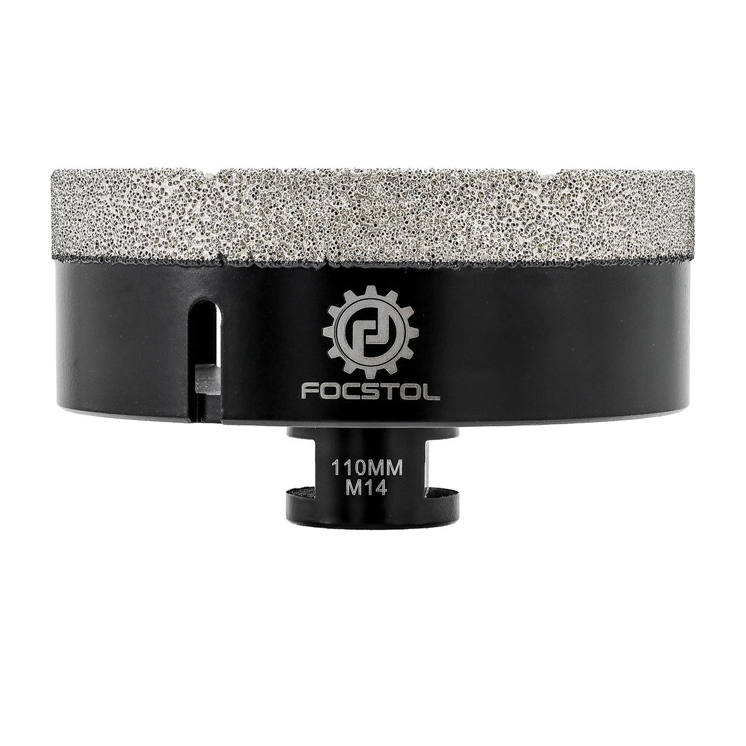 FOCSTOL Diamant Fliesenbohrer 110mm Vakuumgelötete Diamant Lochsäge für Porzellan Keramik Fliese Mar