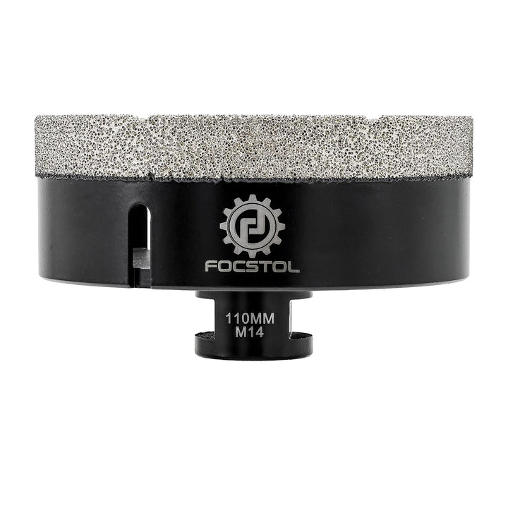 FOCSTOL Diamant Fliesenbohrer 110mm Vakuumgelötete Diamant Lochsäge für Porzellan Keramik Fliese Mar