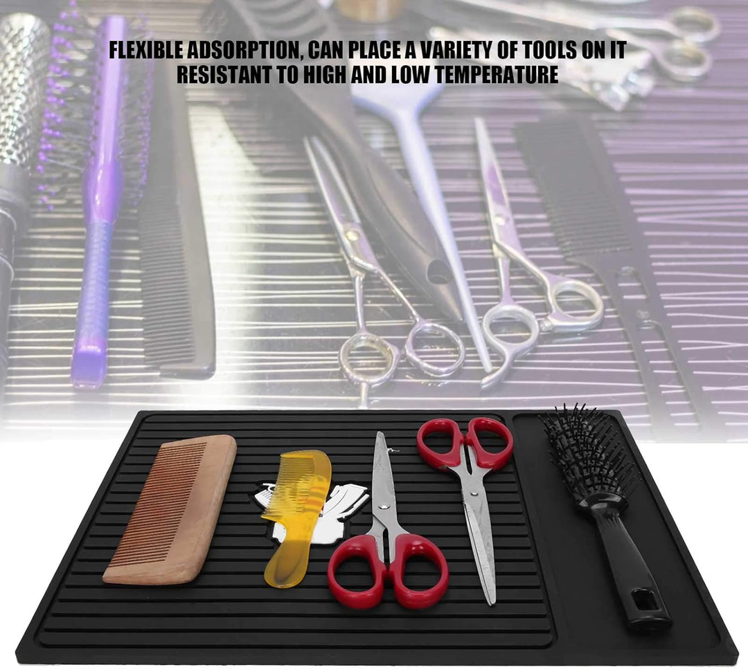Silikon Anti-Rutsch-Schönheitssalon Tischmatte Haarschneidemaschine Organizer Pad Hitzebeständige Fr
