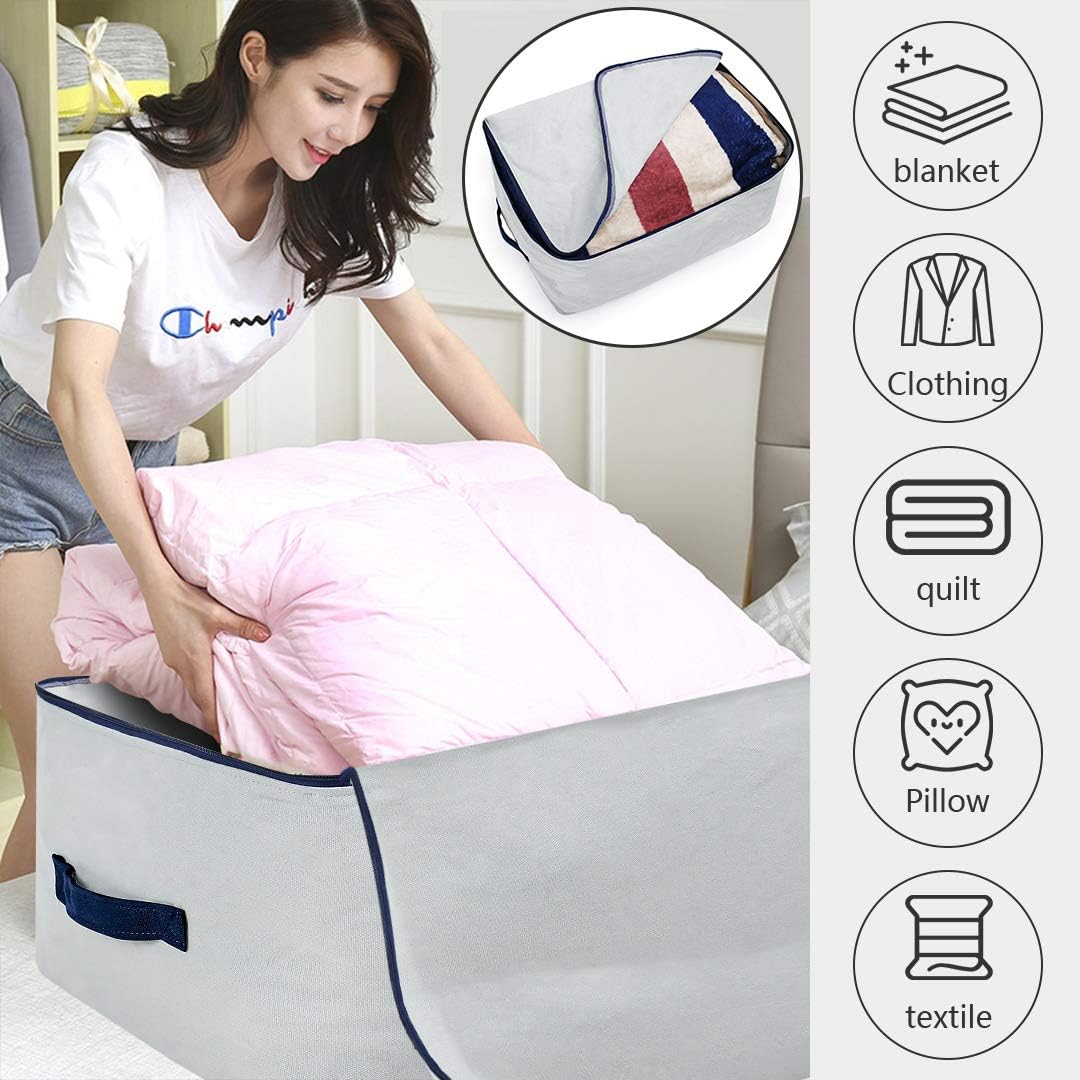iwill CREATE PRO 100% Baumwolle Canvas Kleidungsstück Aufbewahrungstasche, Decken Bettdecken Organiz
