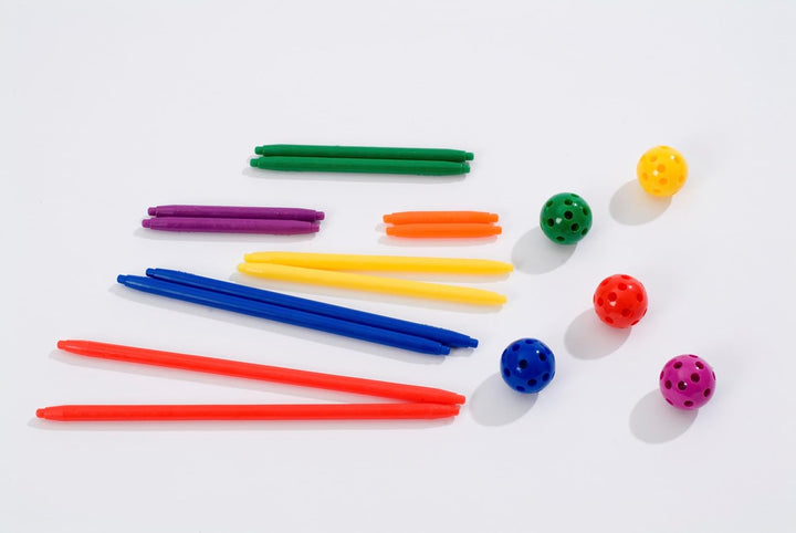 Betzold - Geometrie Steckbaukasten 330 Bauteile - Mathematik-Lehrmittel Grundschule Nocolor, Nocolor
