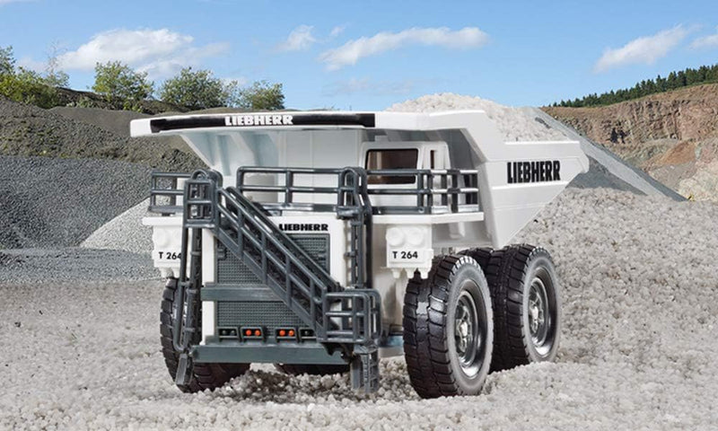 siku 1807, Liebherr T 264 Muldenkipper, 1:87, Metall/Kunststoff, Kippbare Mulde, Weiss Liebherr T 26