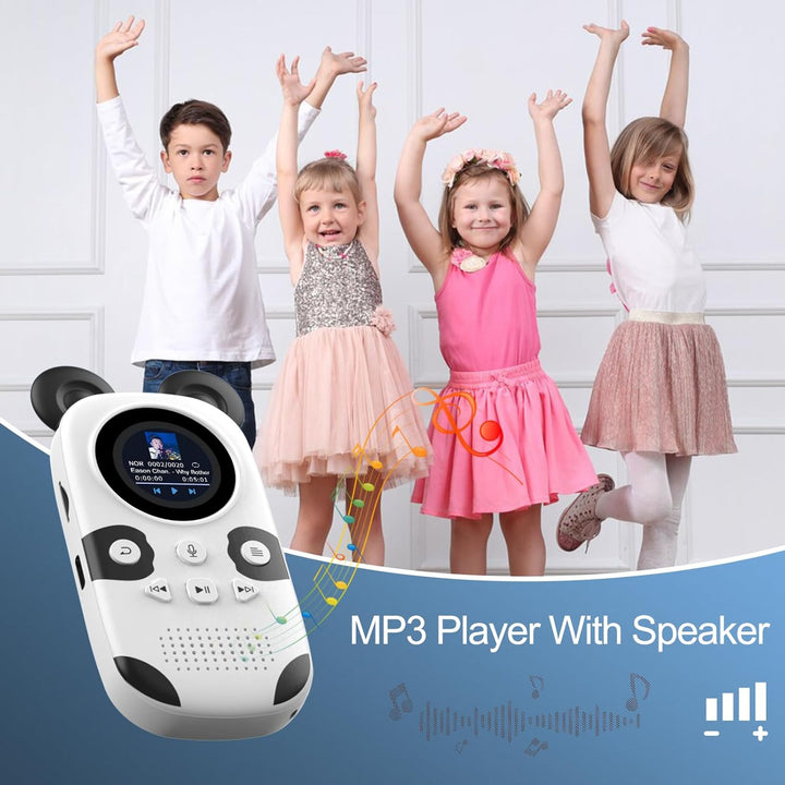 64GB MP3 Player Kinder Bluetooth 5.3, integrierte 18-Schlafmusik, Lautsprecher, One-Touch-Aufnahme,